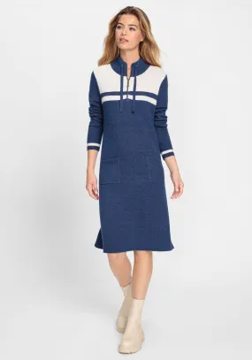 1/4 Zip Sleeve Sweater Dress