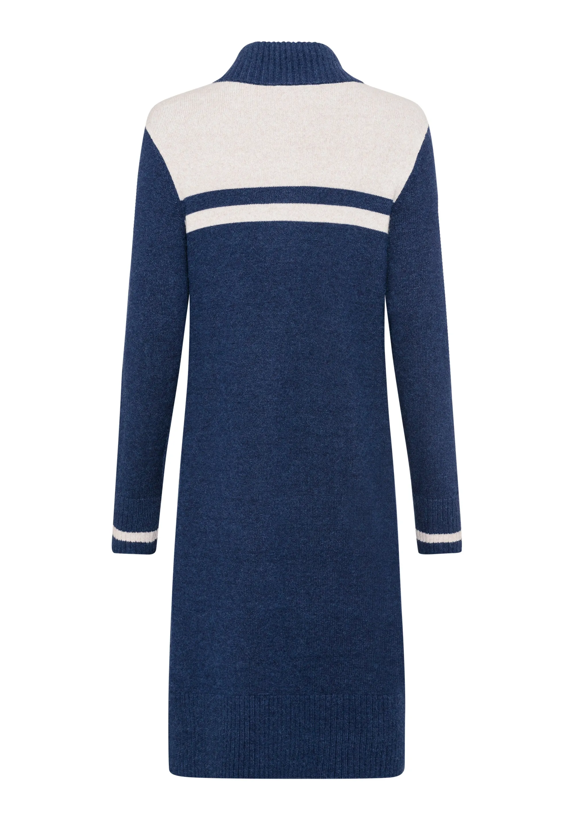 1/4 Zip Sleeve Sweater Dress