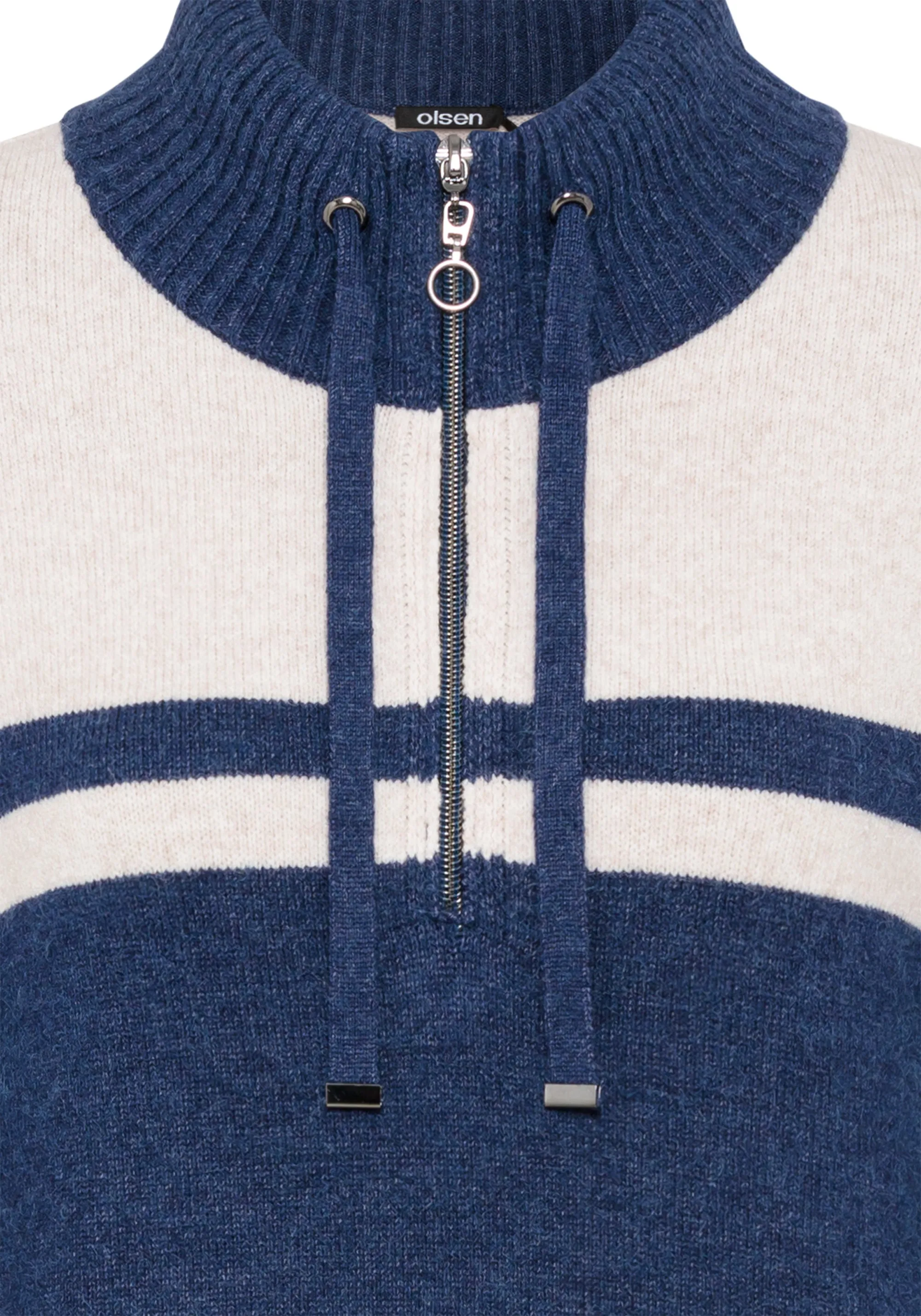 1/4 Zip Sleeve Sweater Dress