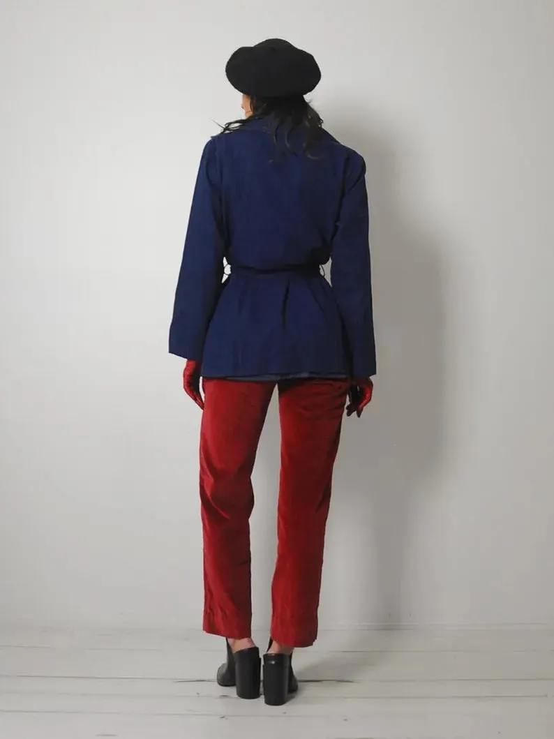 1960's Navy Trench Jacket