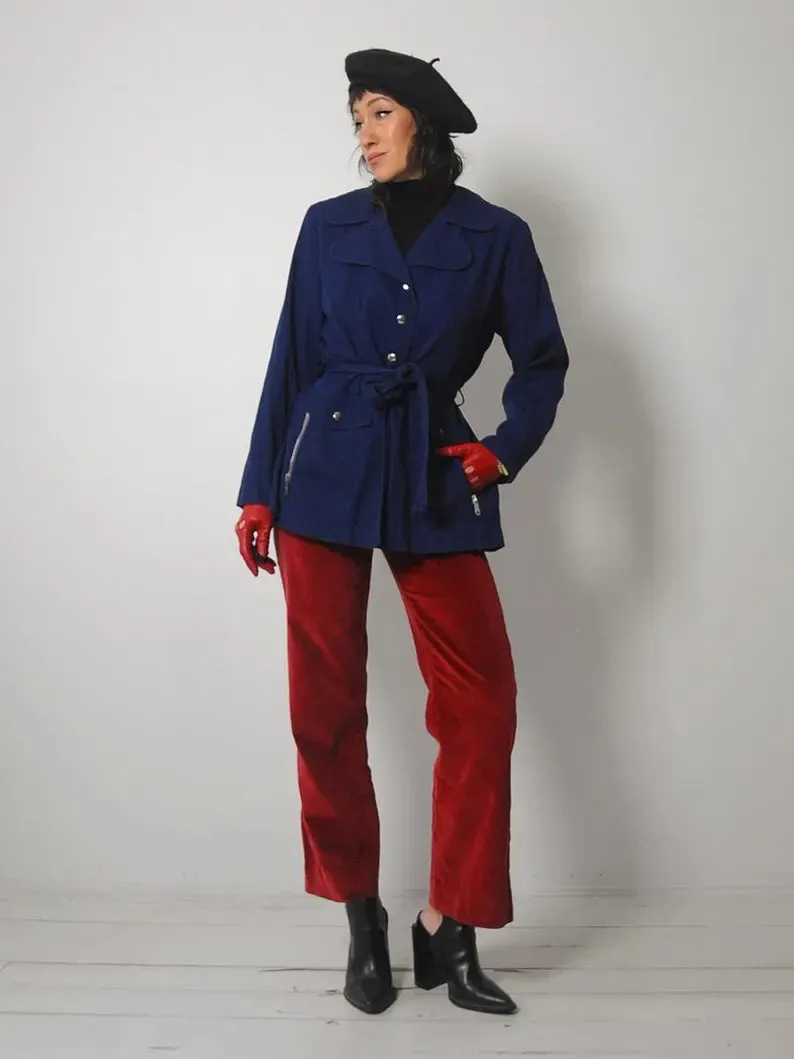 1960's Navy Trench Jacket