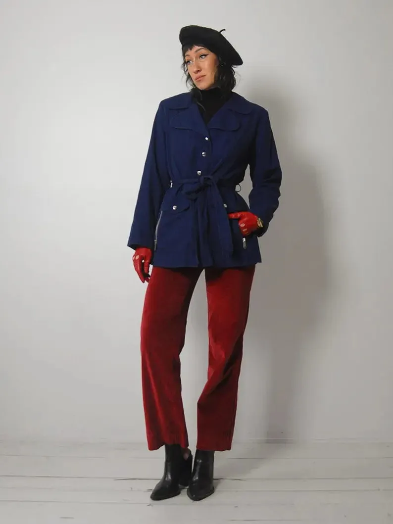 1960's Navy Trench Jacket
