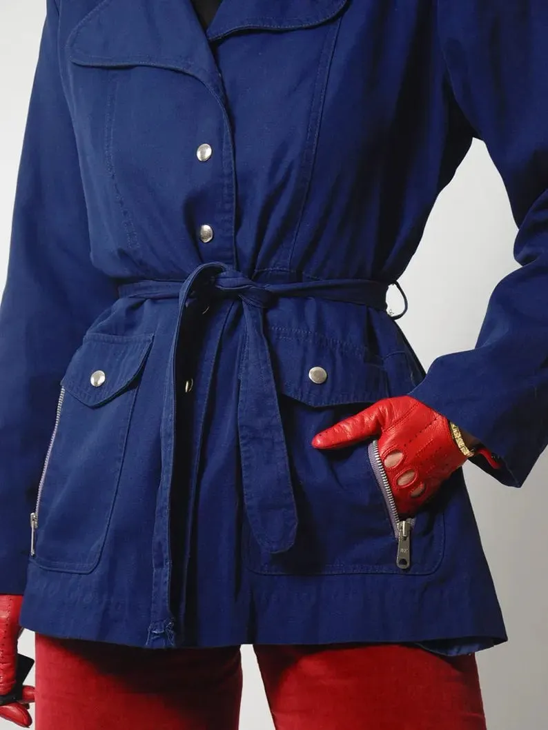 1960's Navy Trench Jacket