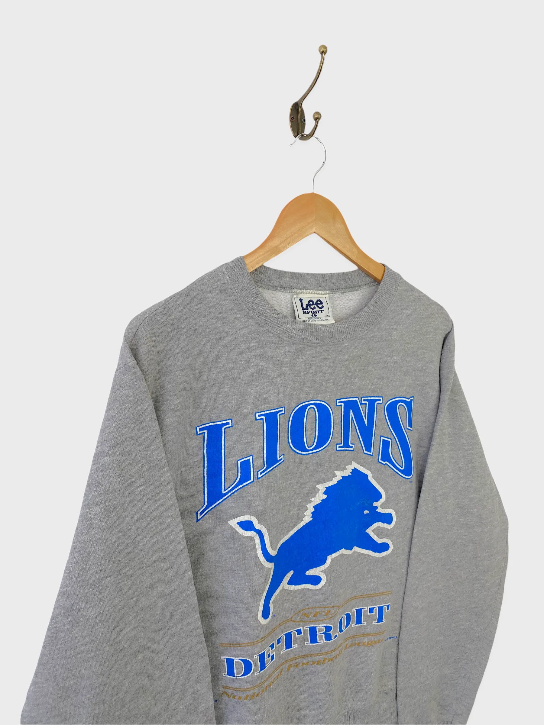 1997 Detroit Lions USA Made NFL Vintage Sweatshirt Size 8