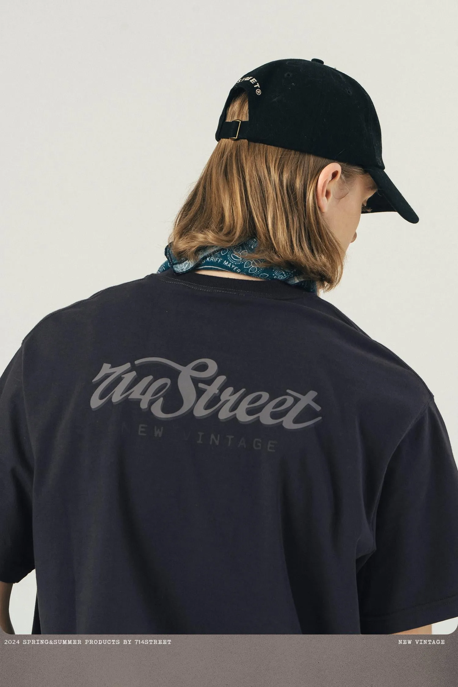 714STREET プリントシンプルTシャツ 714ST012