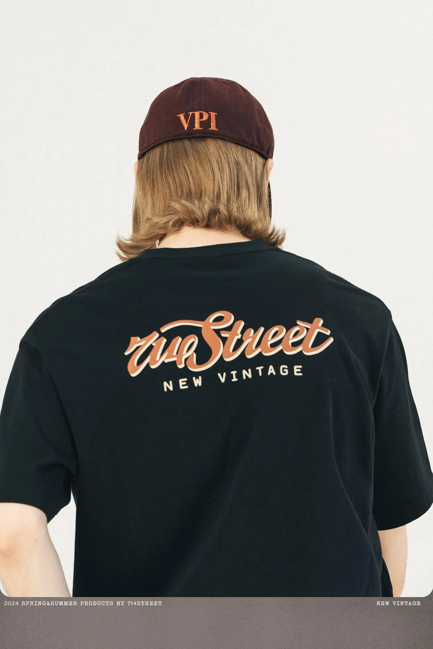 714STREET プリントシンプルTシャツ 714ST012