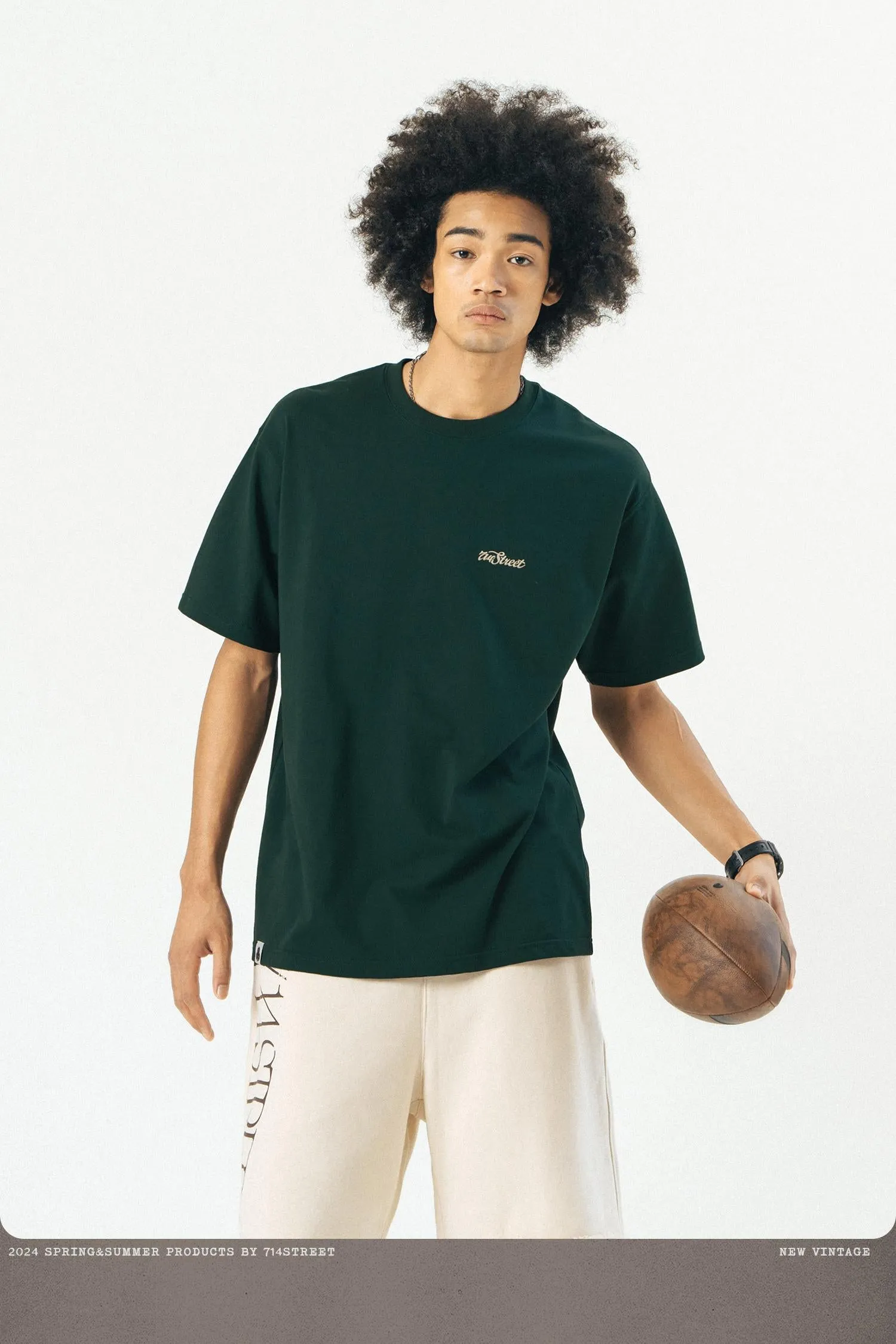 714STREET プリントシンプルTシャツ 714ST012