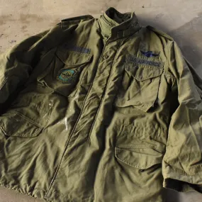 ’85 U.S.ARMY M-65 フィールドジャケット ワッペン付き！ ブラスジップ 240320
