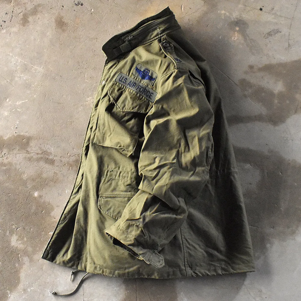 ’85 U.S.ARMY M-65 フィールドジャケット ワッペン付き！ ブラスジップ 240320