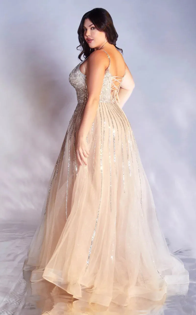A-LINE EMBELLISHED TULLE GOWN