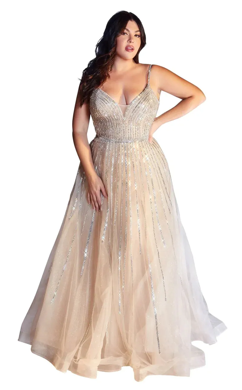 A-LINE EMBELLISHED TULLE GOWN