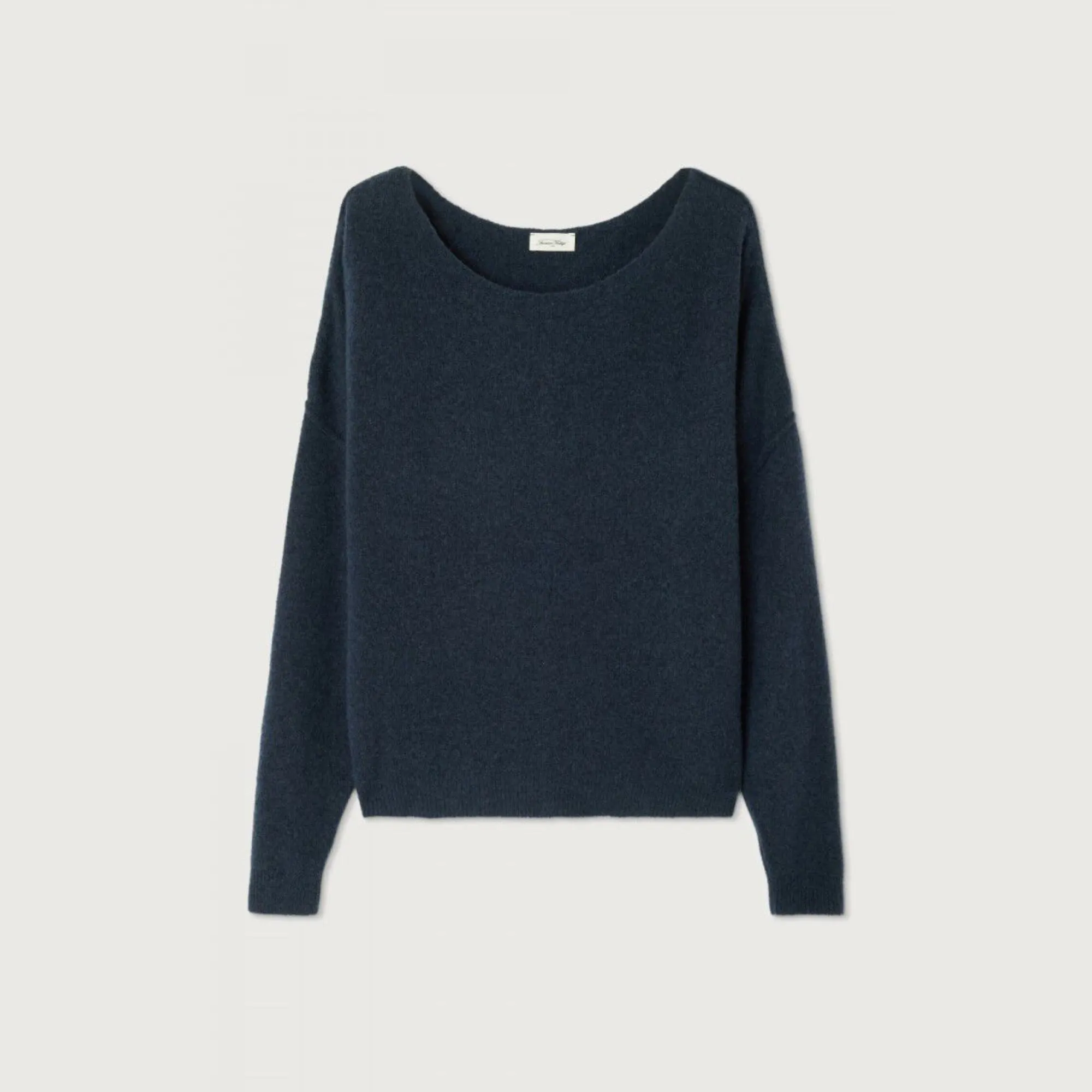 American Vintage Women's Jumper Damsville in Navy Blue Black Melange
