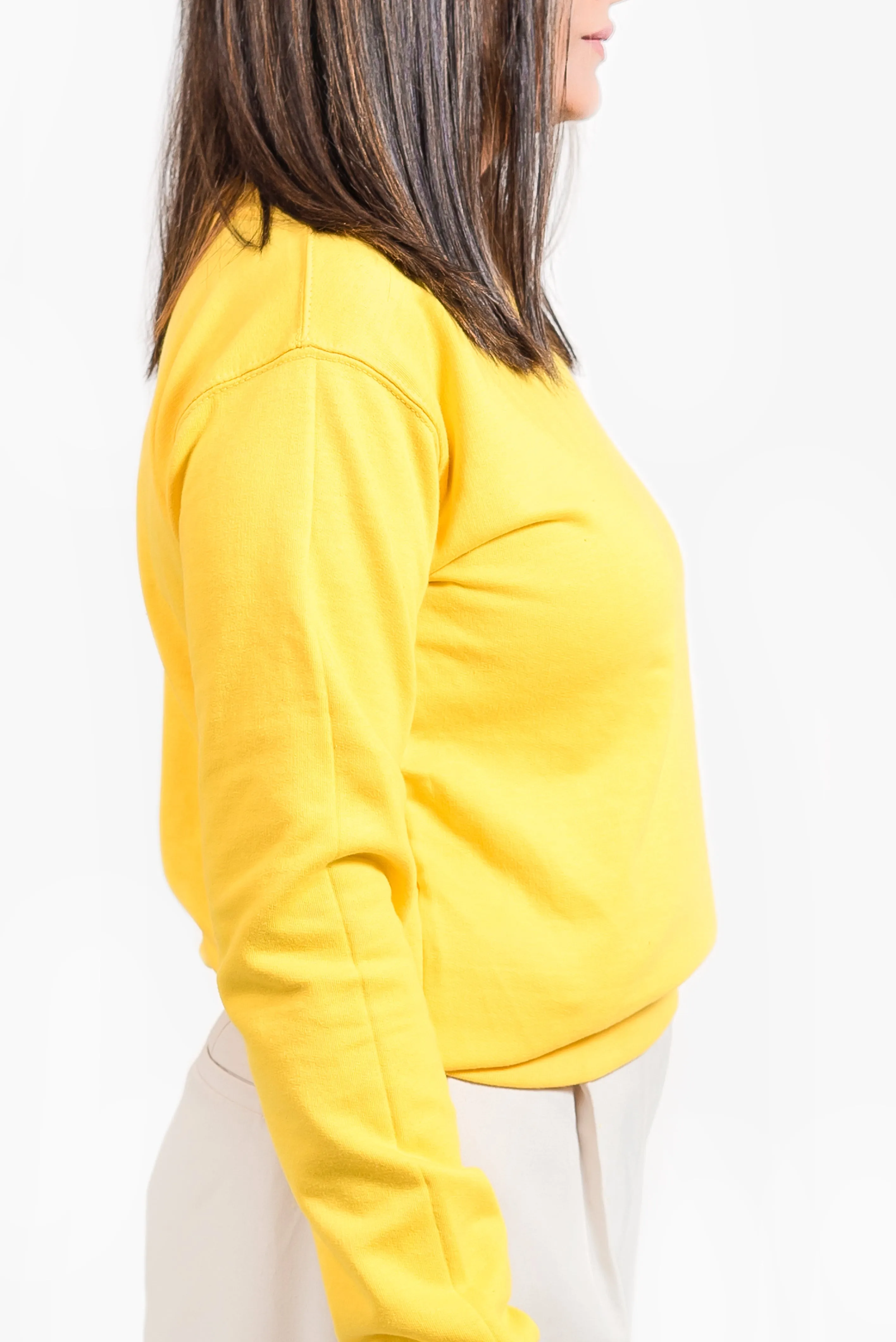 Basic Yellow Sweatshirt // Women