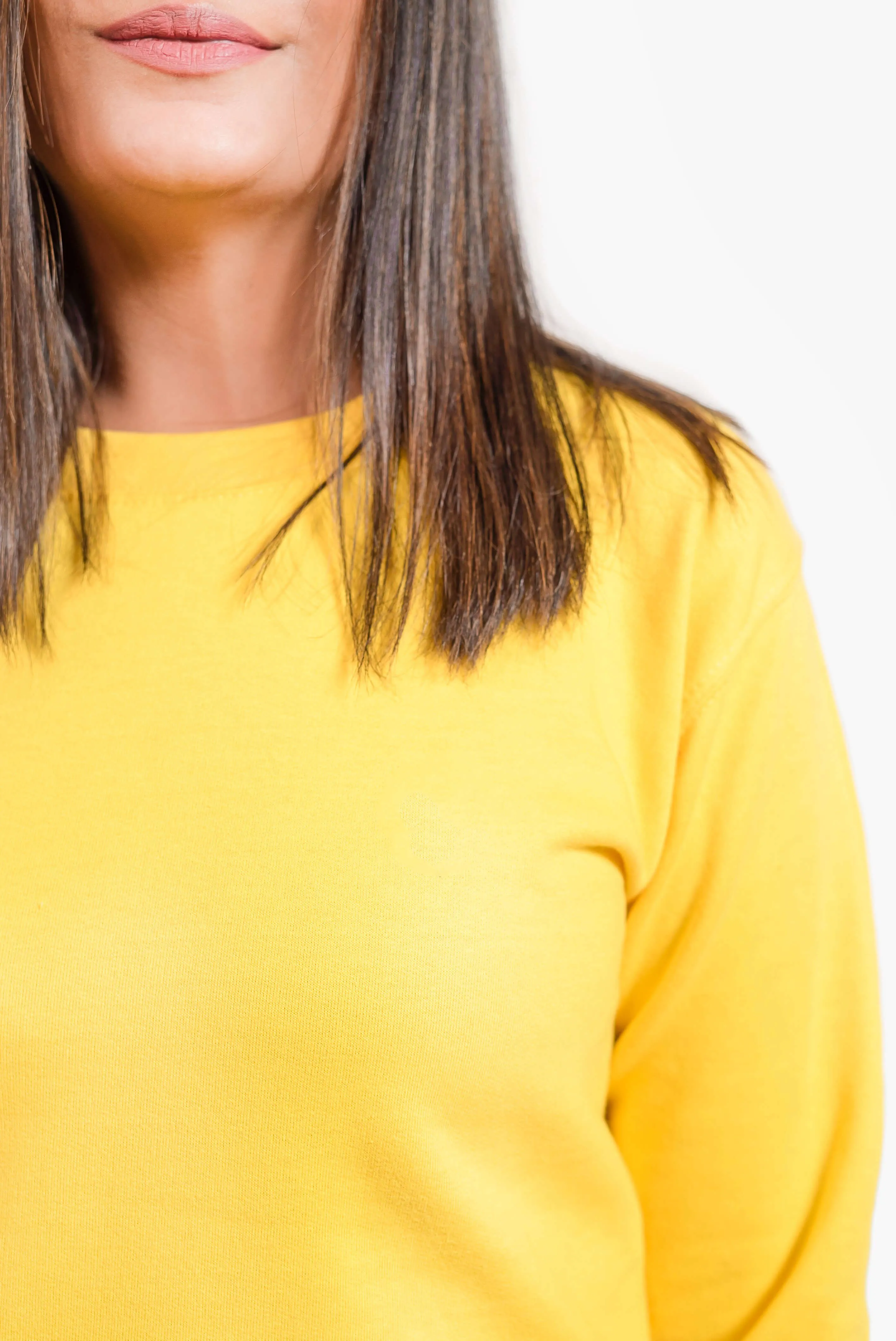 Basic Yellow Sweatshirt // Women
