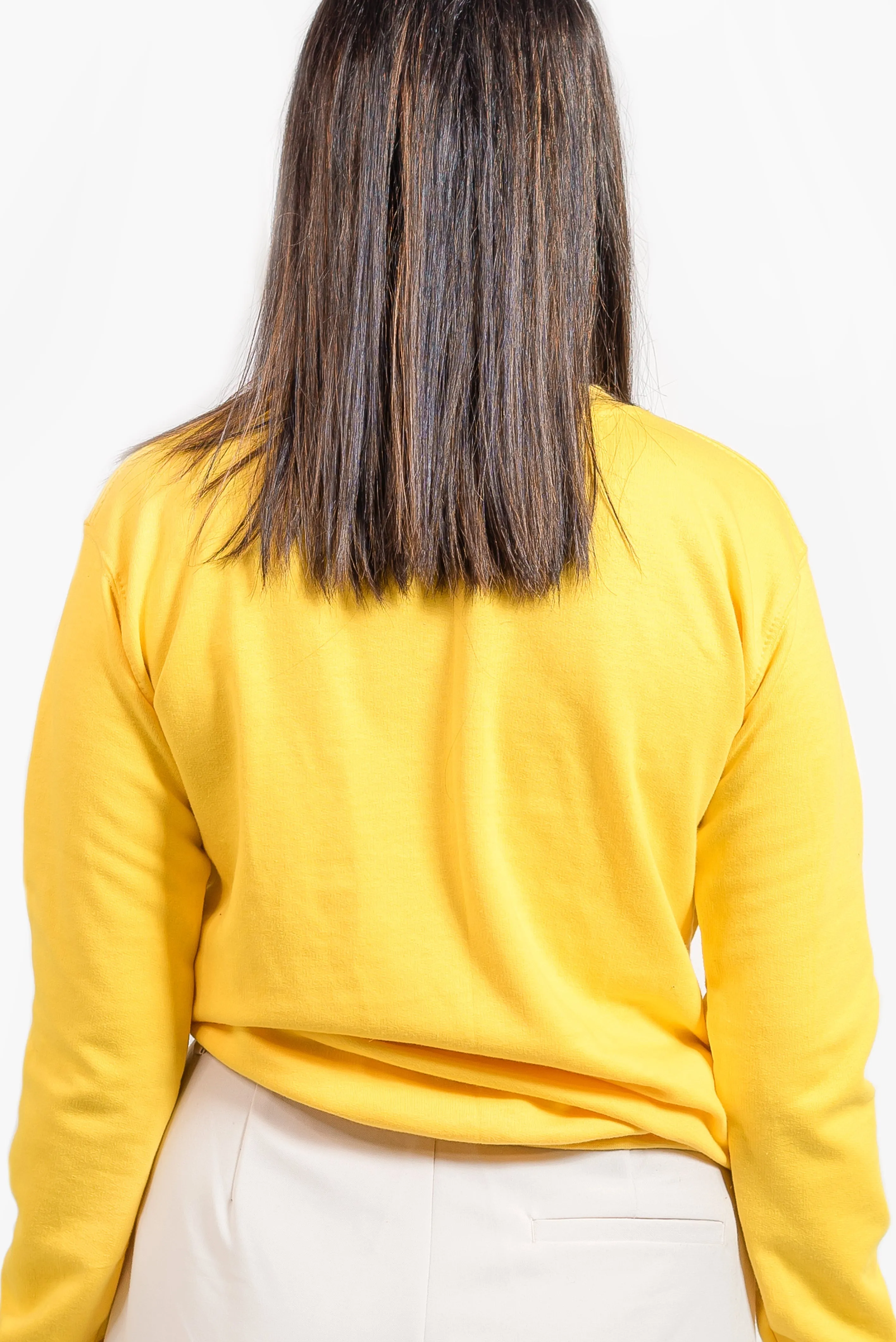 Basic Yellow Sweatshirt // Women