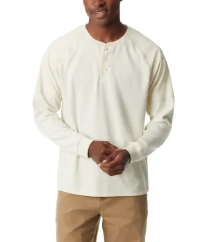 Bass Outdoor Men's Thermal Raglan Sleeve Henley Shirt White Medium