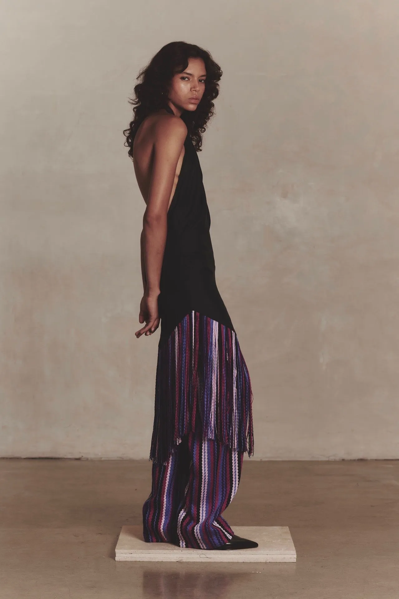 Benjamin Benmoyal - Frayed Dress: Multi