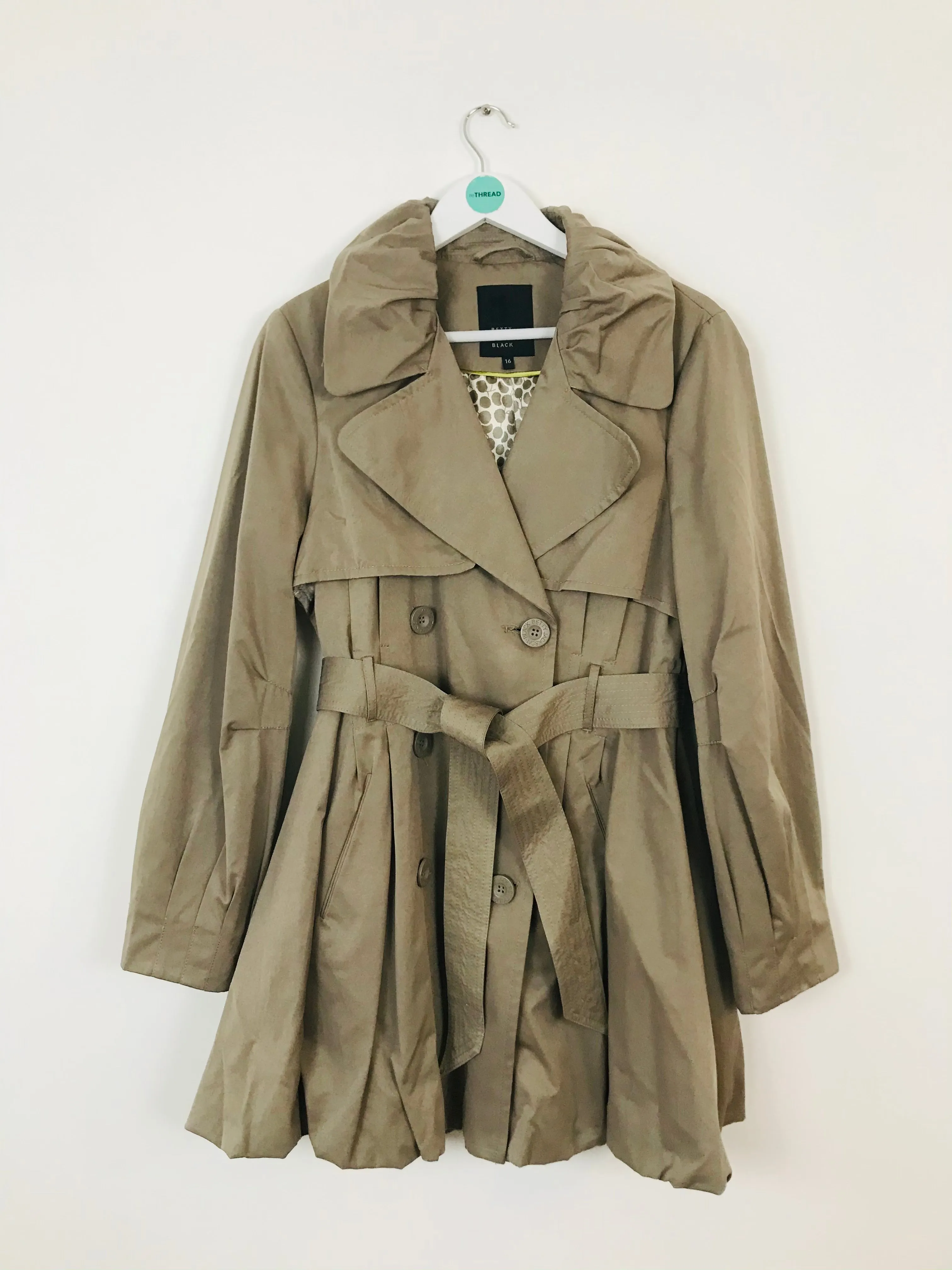 Betty Jackson Women’s Trench Coat | UK16 | Green
