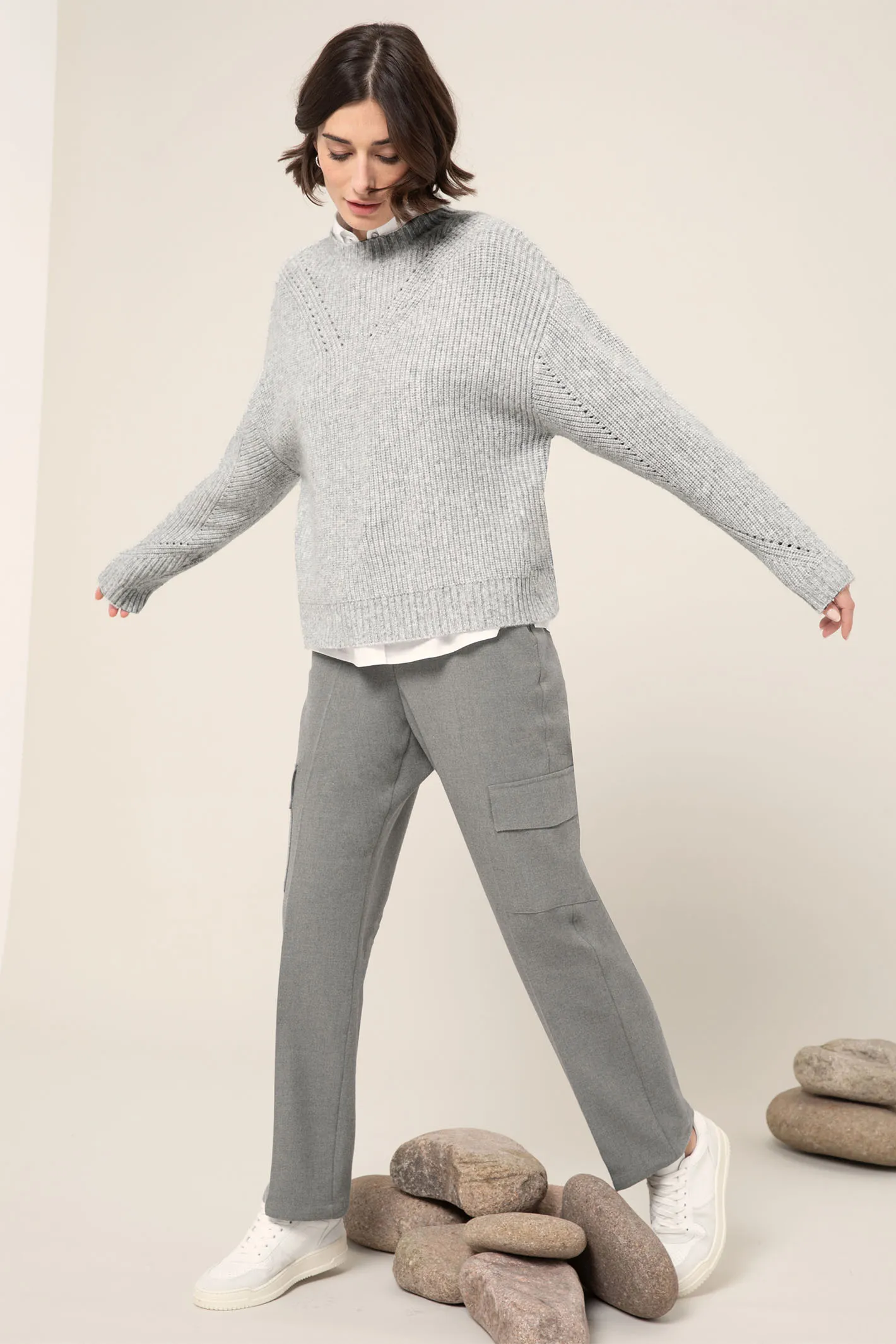 Bianca 48023 Sterling Silver Grey (782) Otis Jumper