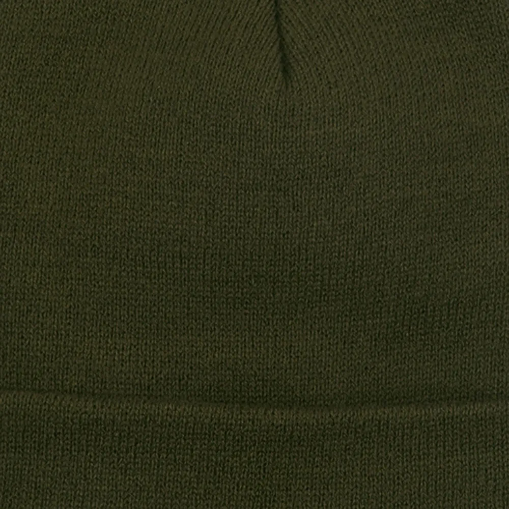 Big Stretch Plain Cuff Long Beanie