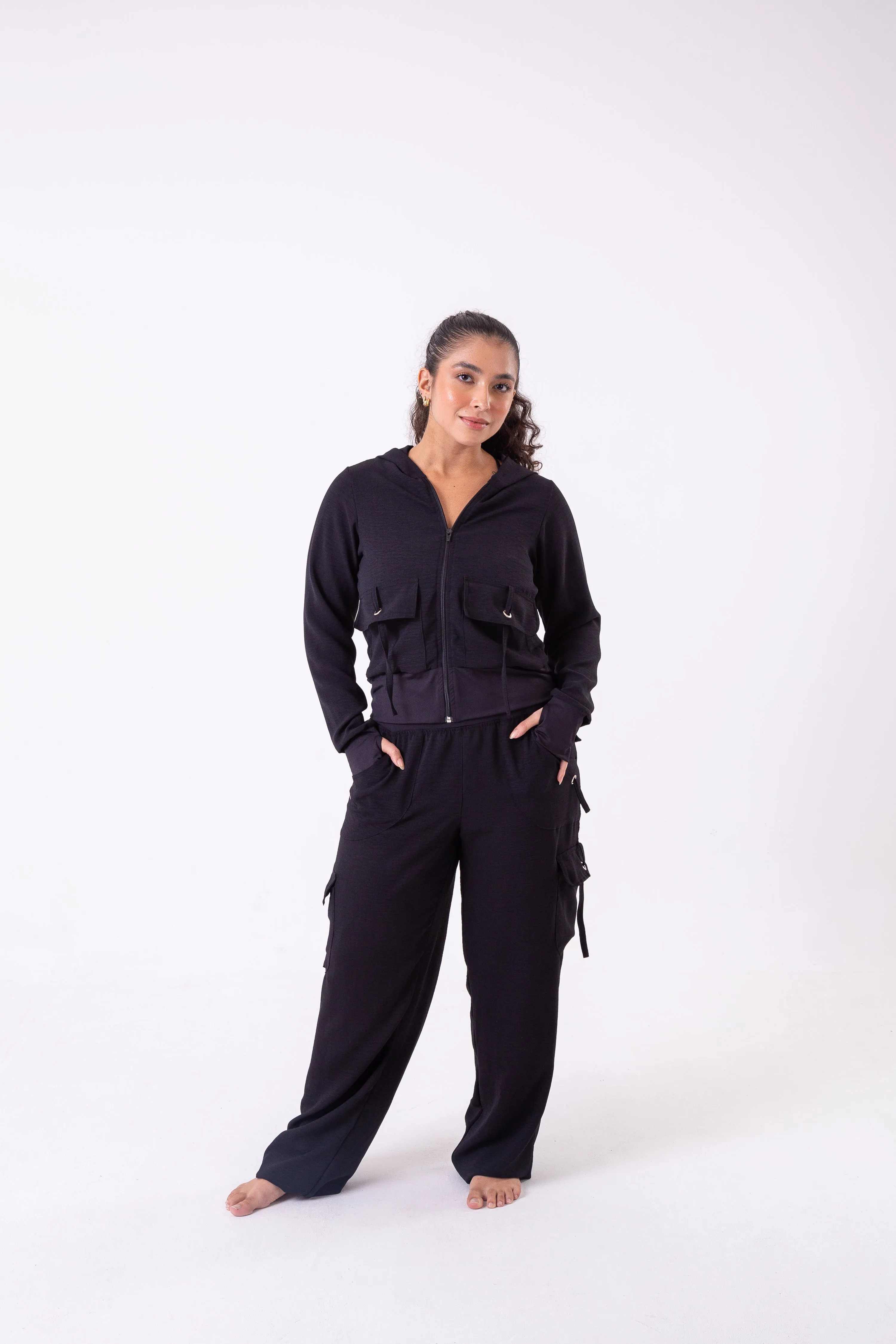 Black Cargo Jacket