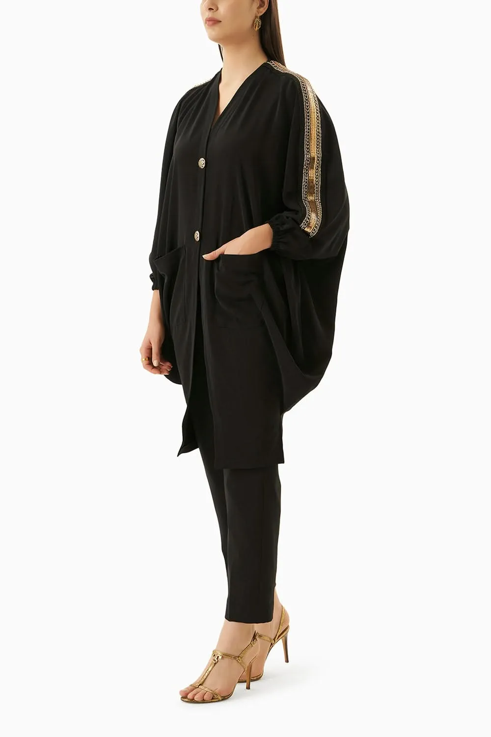 Black Stella Kimono Set