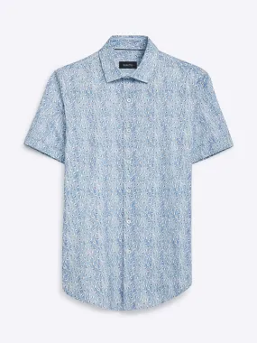Bugatchi - Short Sleeve Shirt - OoohCotton Tech - 8 Way Stretch - Modern Fit - VF9265F40 Clearance