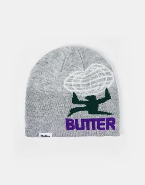 Butter Goods World Beanie - Ash Grey
