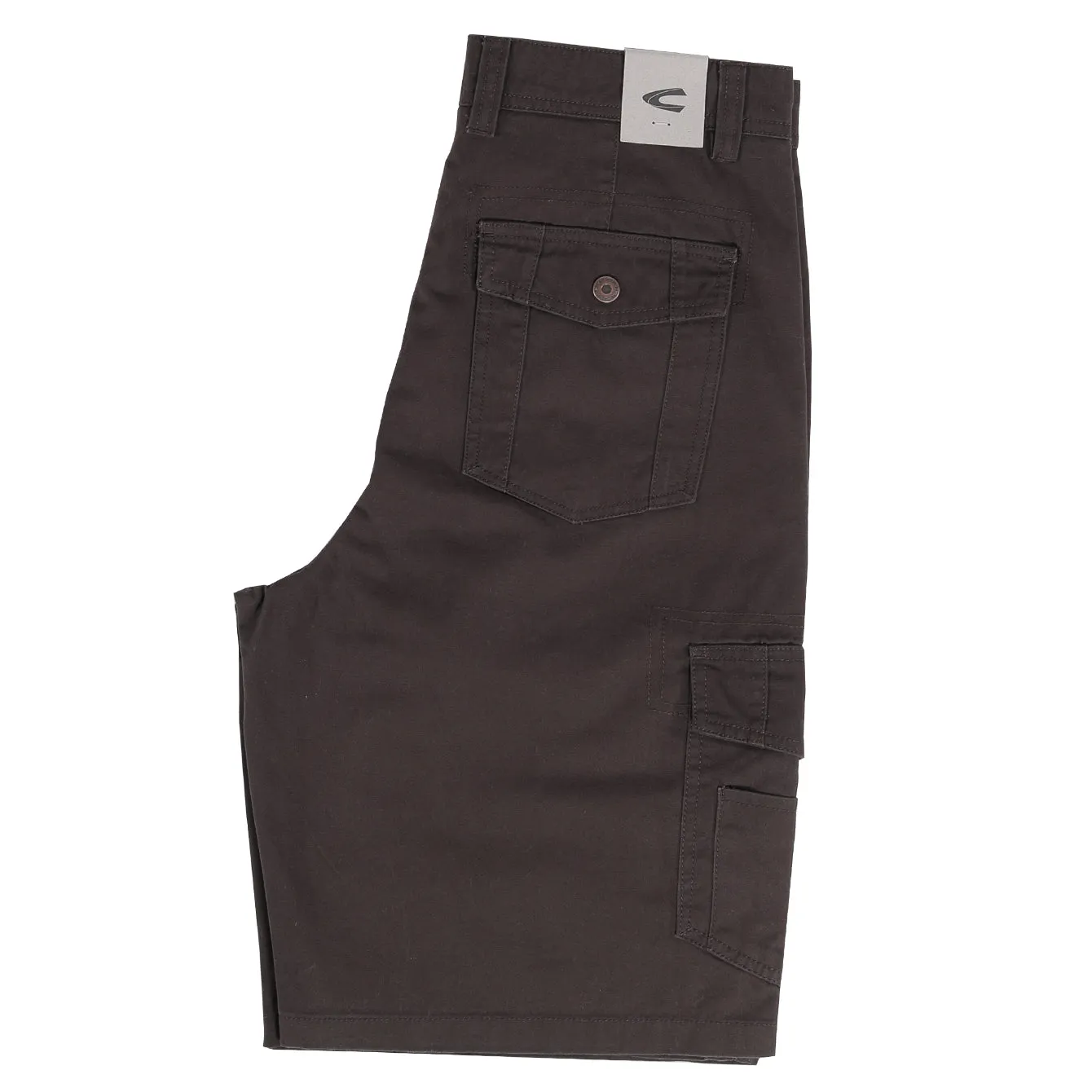 camel active Men Cargo Shorts in Regular Fit with Multipockets in 3 Colours Solid Cotton