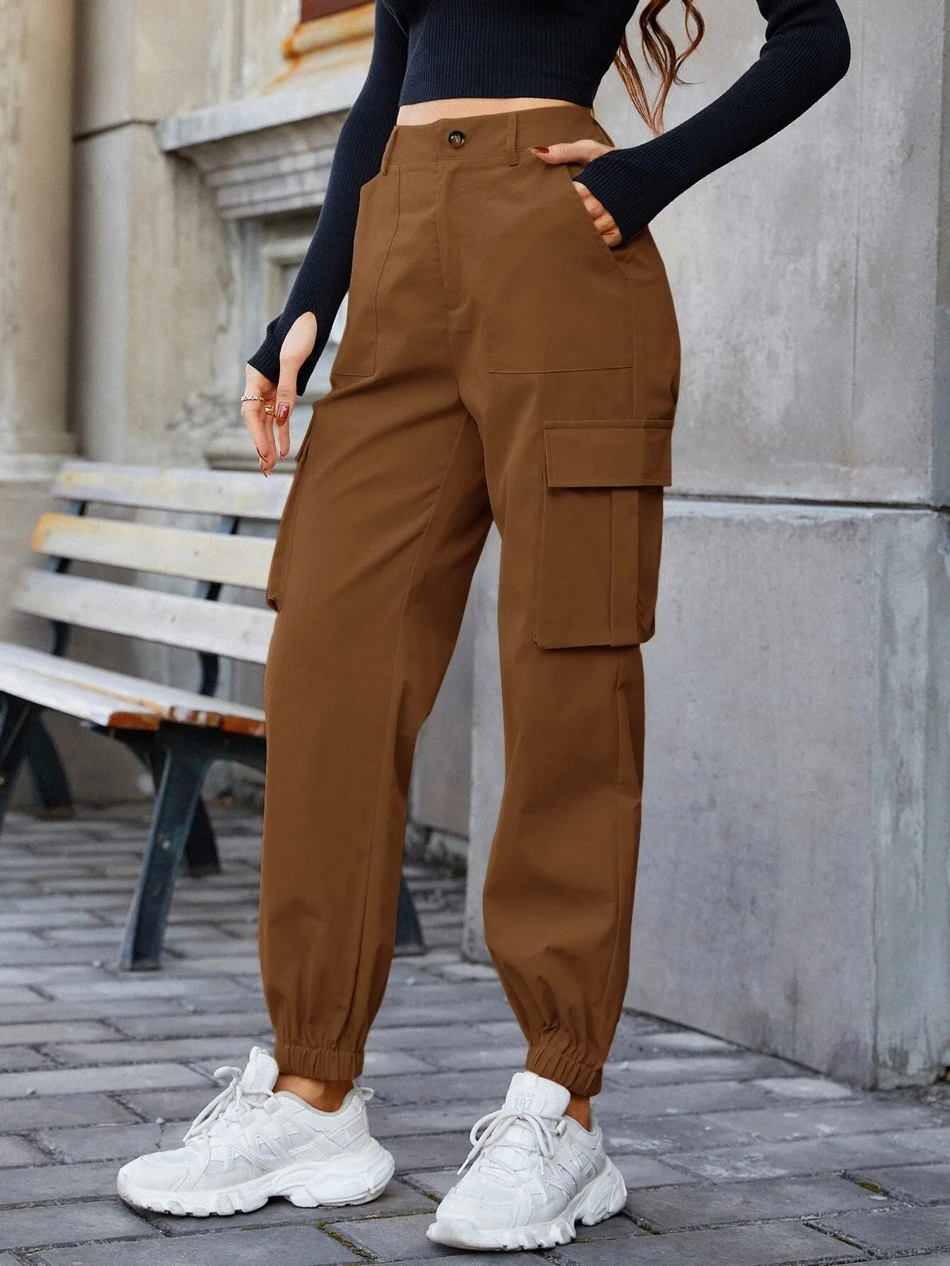 Cargo Pants With Slant Pocket