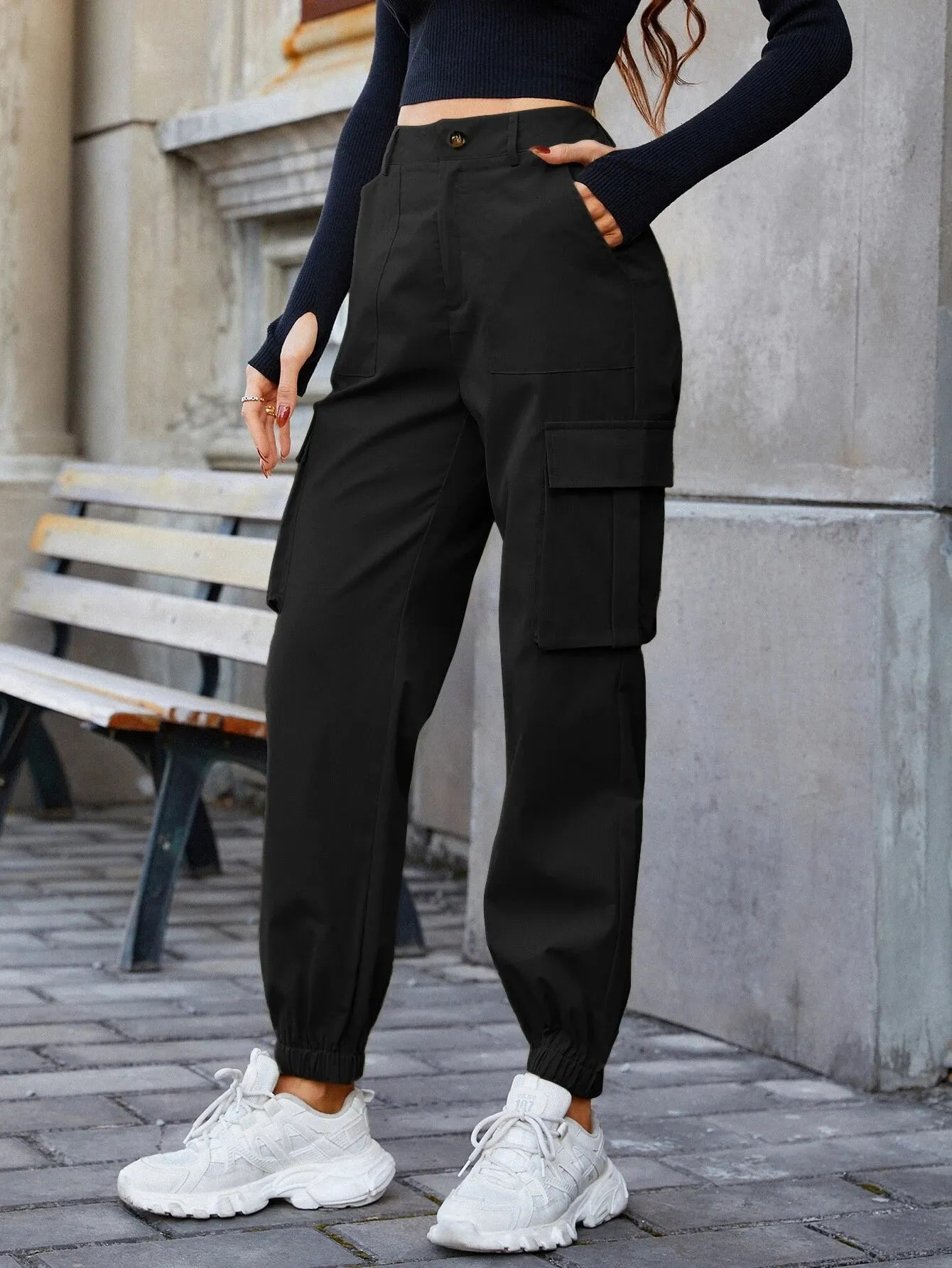 Cargo Pants With Slant Pocket