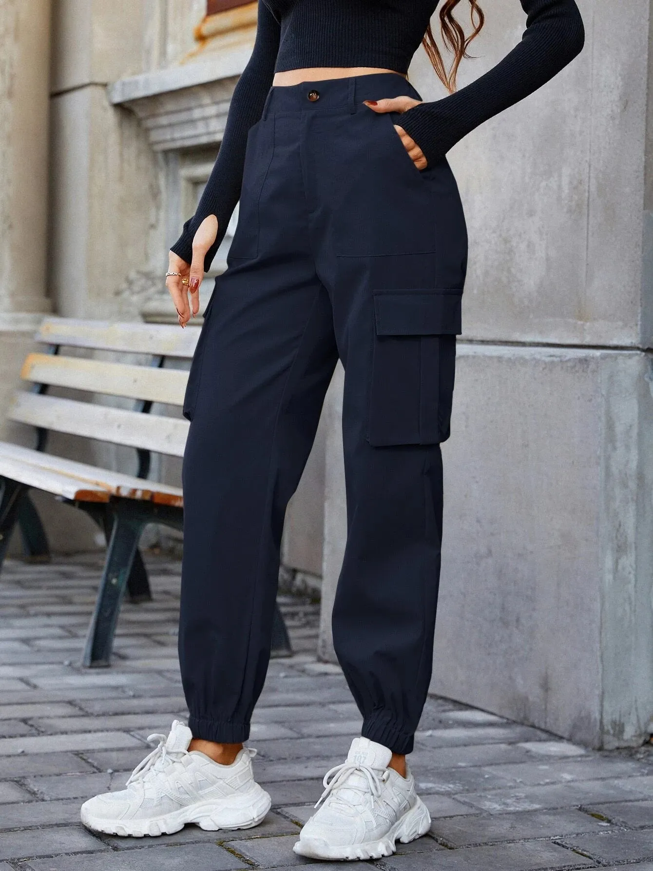 Cargo Pants With Slant Pocket