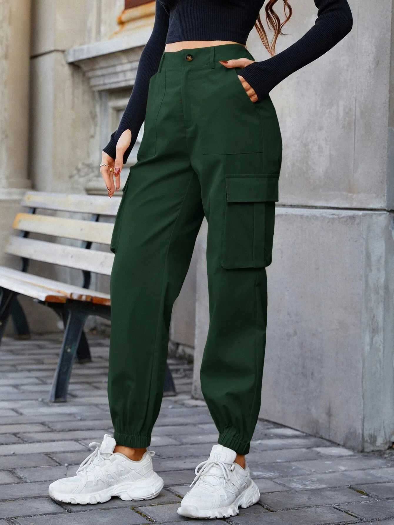 Cargo Pants With Slant Pocket