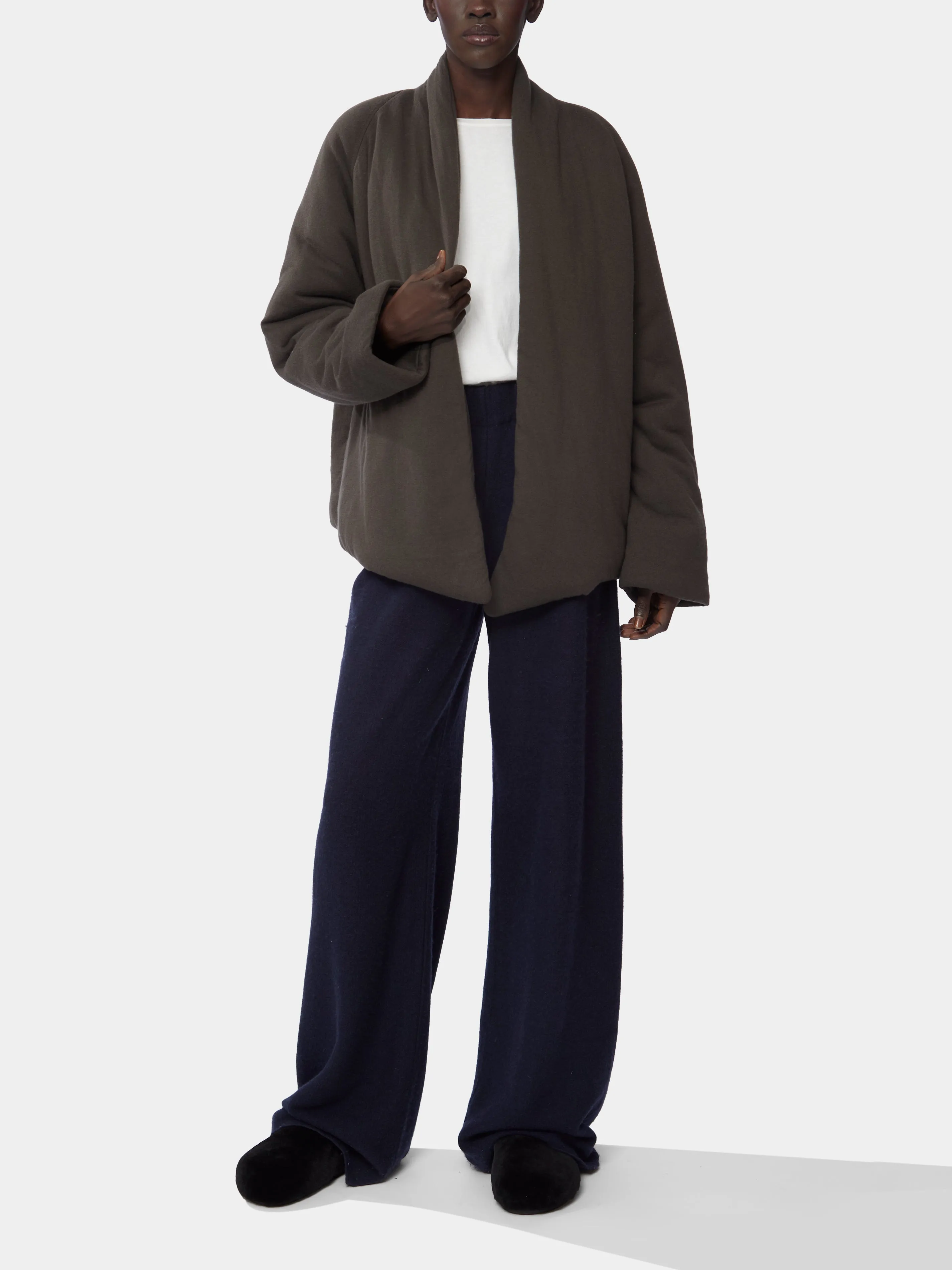 Cashmere and Cotton Padded Jacket