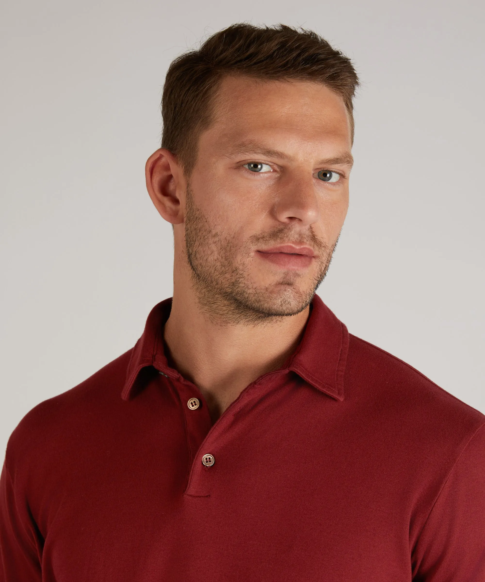 Certified interlock cotton slim fit polo shirt