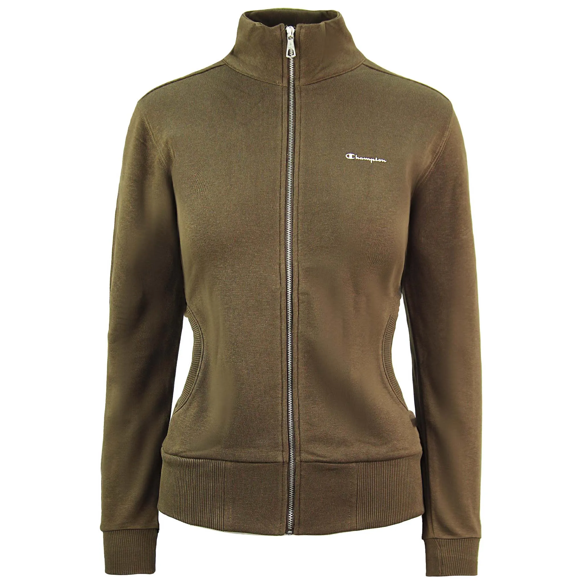 Champion Heritage Fit Womens Brown Track Jacket