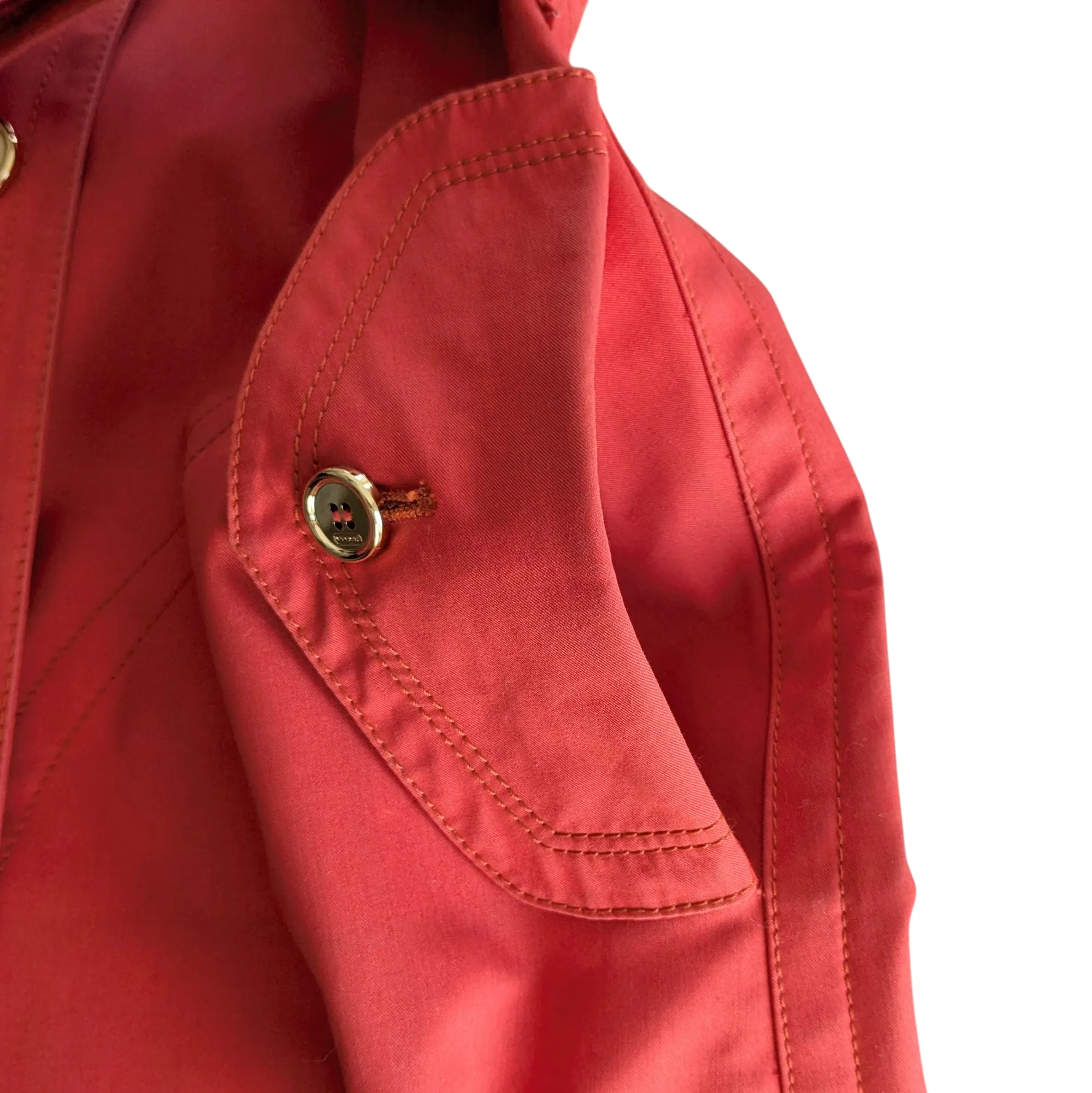 Coach Signature Trench Coat Size 8