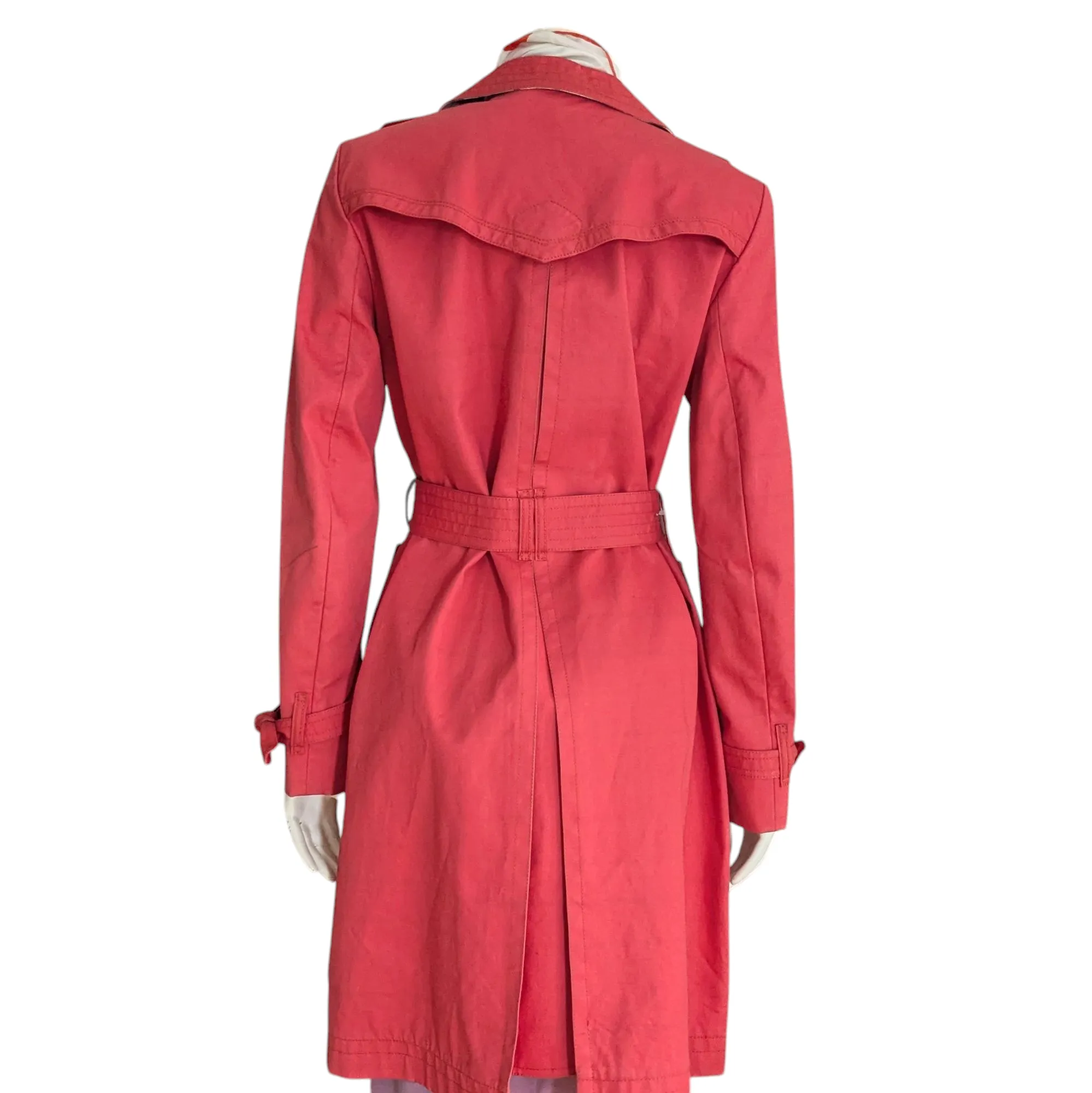 Coach Signature Trench Coat Size 8