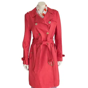 Coach Signature Trench Coat Size 8