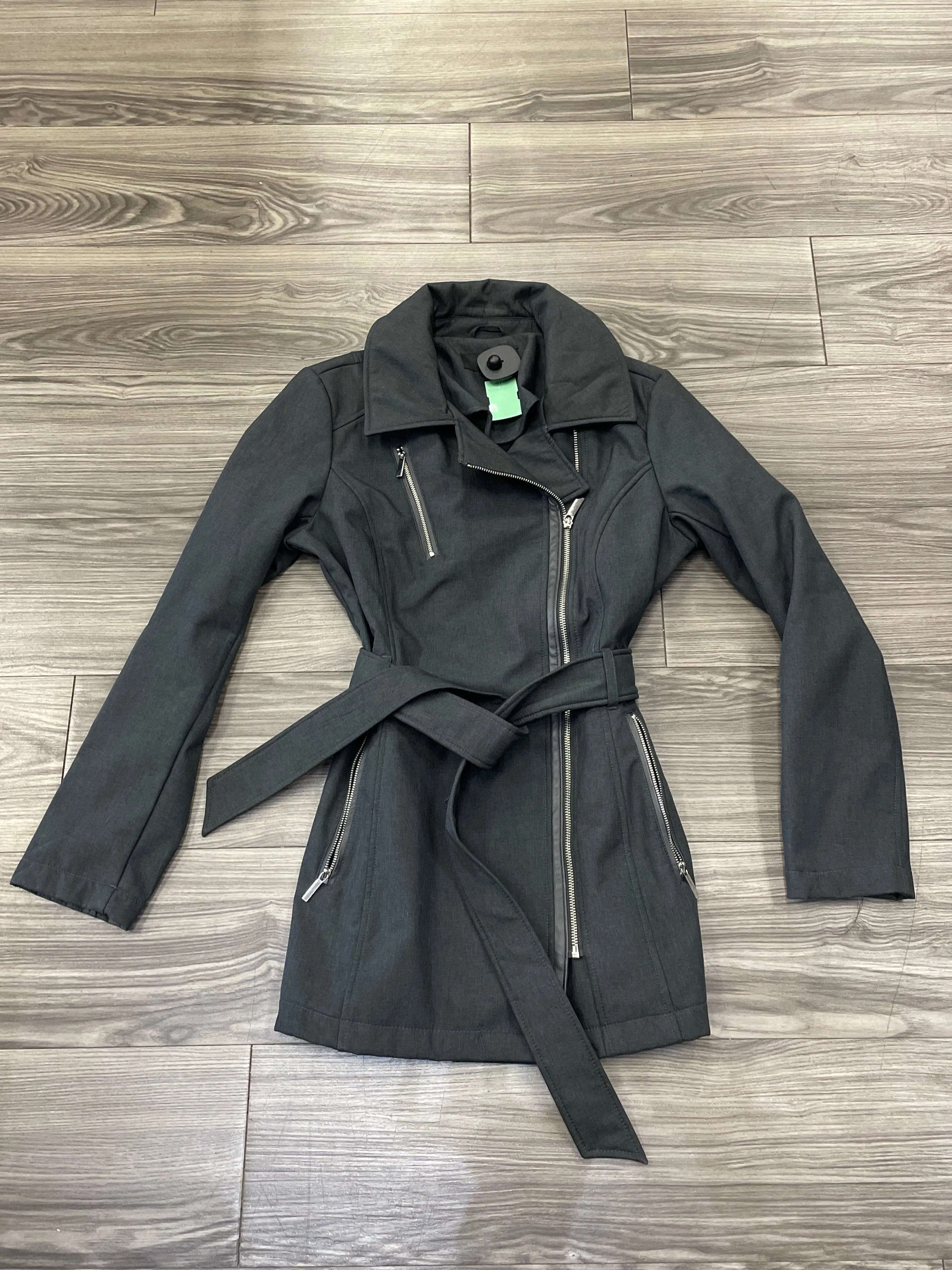 Coat Trench Coat By Cmc In Black, Size: S