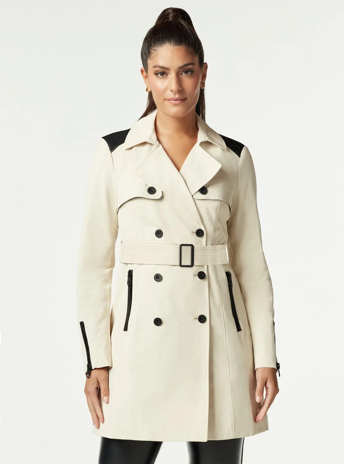 COLLABORATOR QUILTED-BACK TRENCH