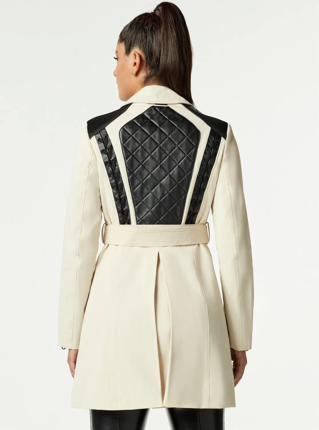 COLLABORATOR QUILTED-BACK TRENCH