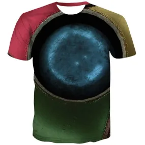 Colorful T shirts Men Abstract Tshirts Cool Psychedelic Tshirt Printed Street Tshirt Anime Leisure Tshirts Casual