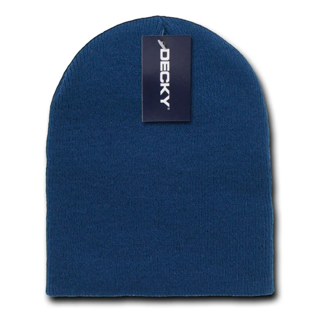 Decky KCSP Short Uncuffed Knit Beanies Hats Winter Warm Ski Skull Caps Blank