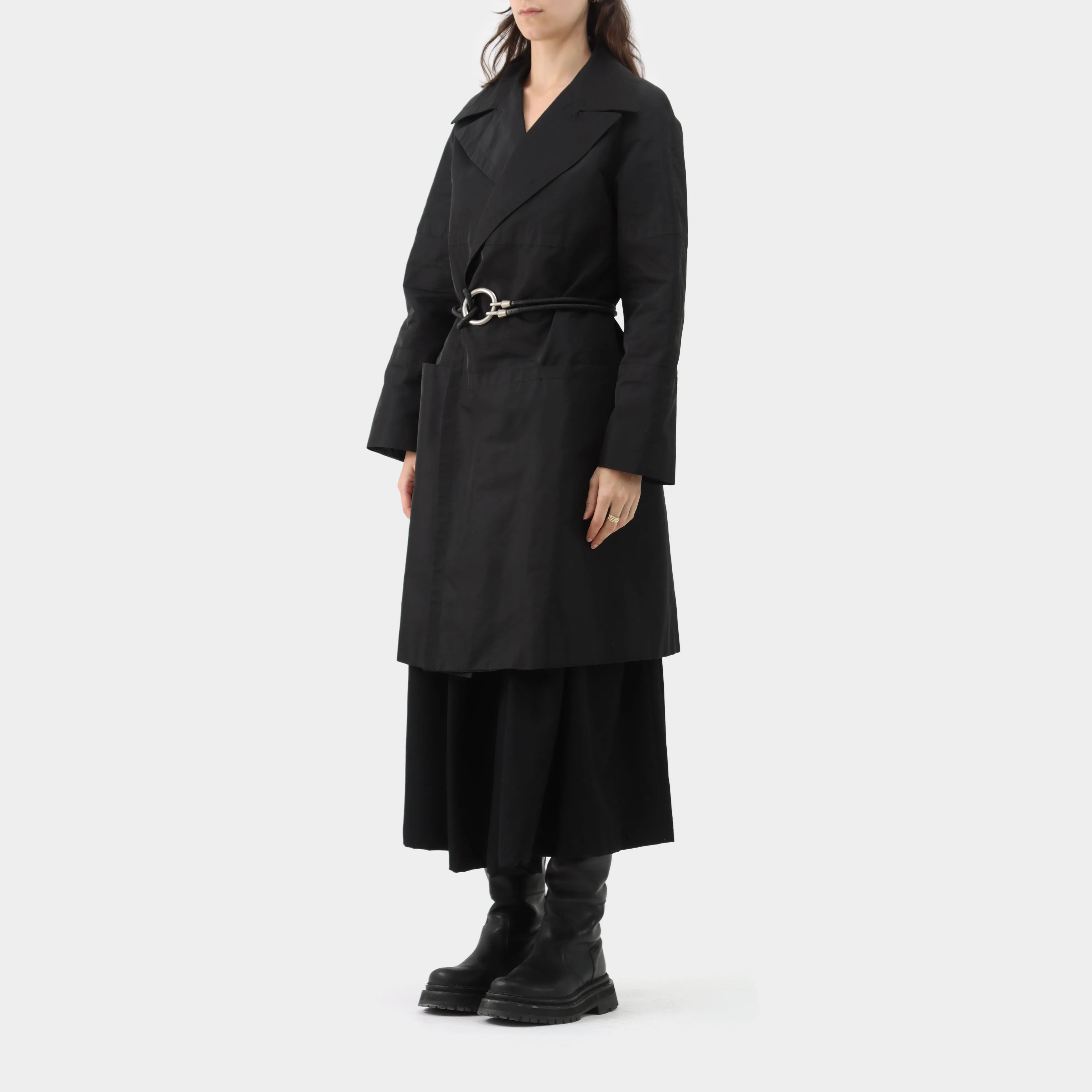 Dirk Bikkembergs Bungee Cord Trench Coat