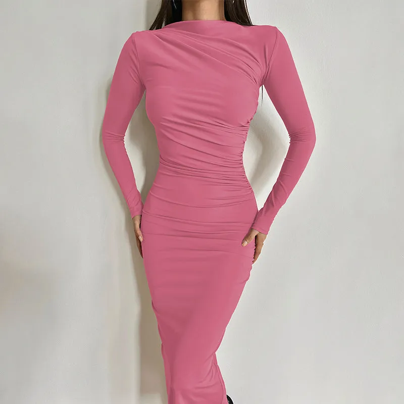 Donna Long Sleeve Sexy Maxi Dress
