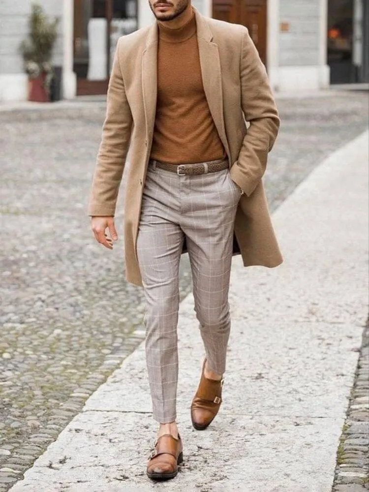 Double-sided Tweed Coat