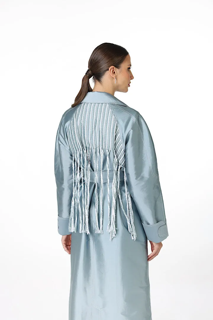 DOUBLE STITCHED TRENCH-COAT “HELLO SAMANTHA”