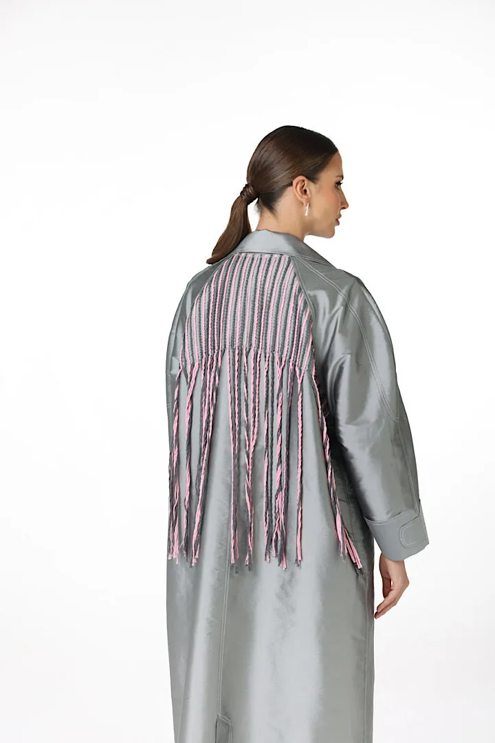 DOUBLE STITCHED TRENCH-COAT “HELLO SAMANTHA”