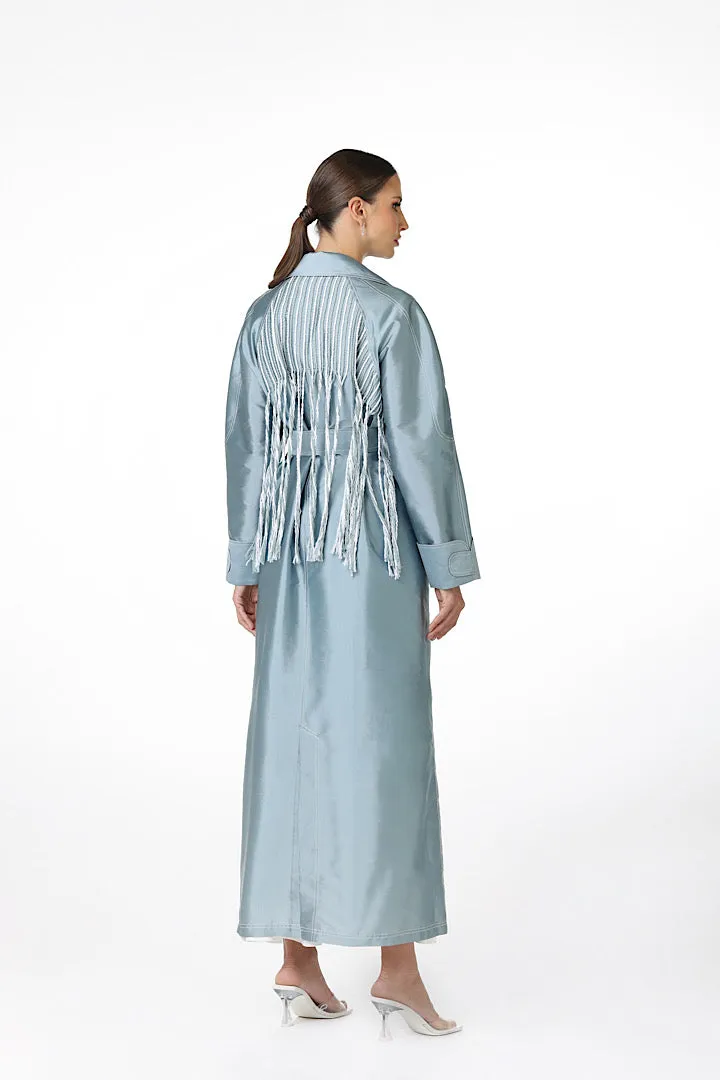 DOUBLE STITCHED TRENCH-COAT “HELLO SAMANTHA”